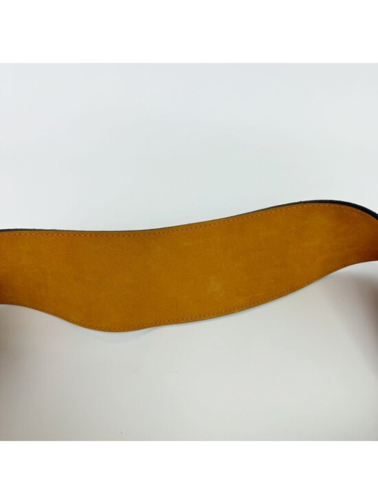 Loewe Suede Wide Hook Buckle Belt Brown Silver Vintage main image 4